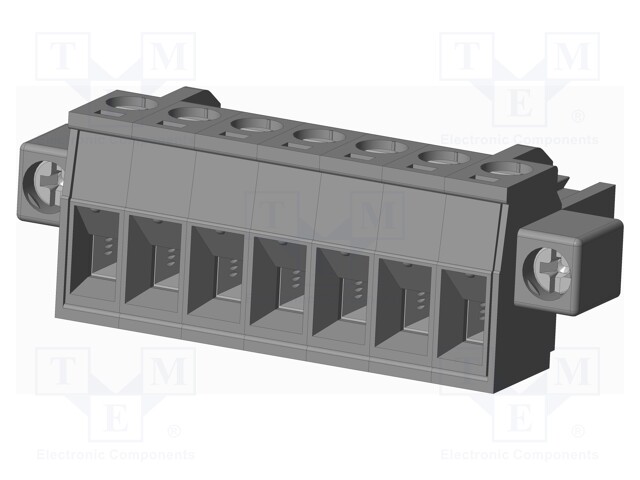 Connector: pluggable terminal block; plug; female; straight; grey