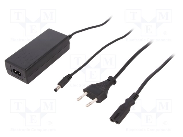 Power supply: switched-mode; 12VDC; 3A; Out: 5,5/2,5; 36W; 0÷40°C