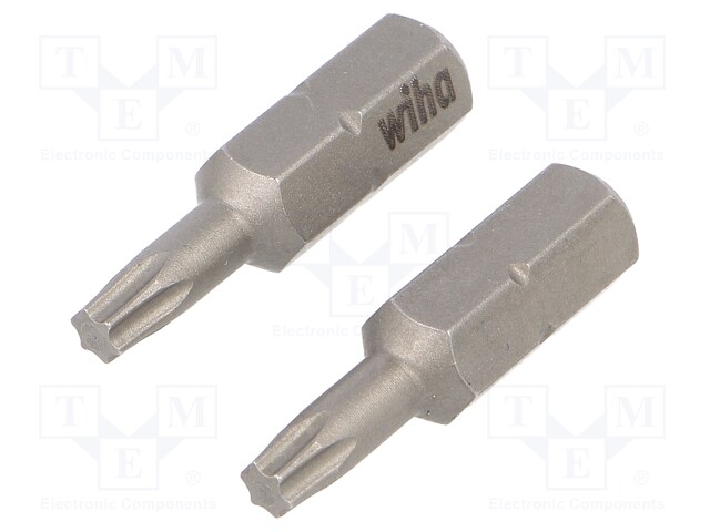 Screwdriver bit; Torx®; TX15; Overall len: 25mm; 2pcs.