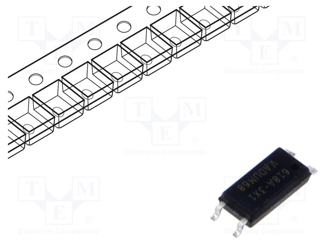 Optocoupler, Transistor Output, 1 Channel, LSOP, 4 Pins, 60 mA, 5 kV, 100 %