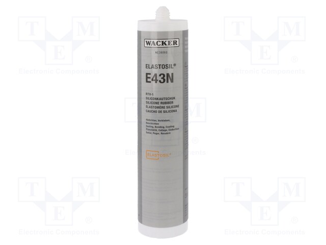 Silicone rubber; transparent; 0.31l; ELASTOSIL E43N