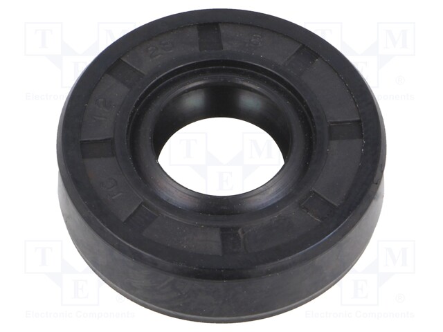 Oil seal; NBR; D: 8mm; -40÷100°C; Shore hardness: 70; Øhole: 28mm