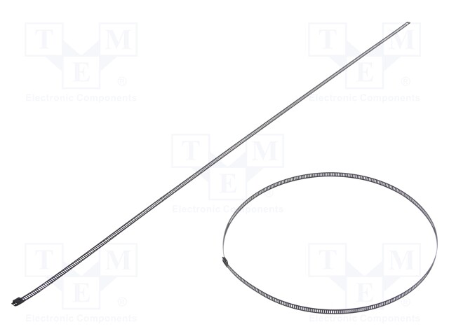 Cable tie; L: 750mm; W: 7mm; stainless steel AISI 304; 445N