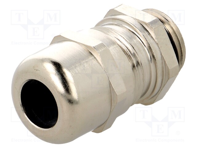 Cable gland; with earthing; M16; IP68; Mat: brass