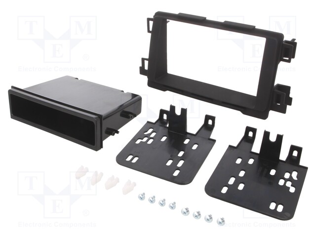 Radio mounting frame; Mazda; 2 DIN; matt black