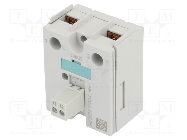 Solid State Relay, SPST-NO, 30 A, 230 VAC, Panel, Screw, Zero Crossing