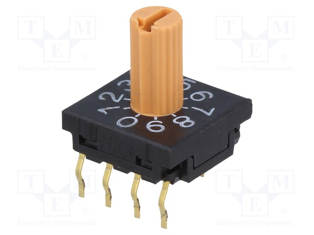 Encoding switch; DEC/BCD; Pos: 10; soldered; DC load @R: 0.1A/5VDC