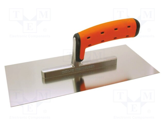 Finishing trowel; L: 270mm; W: 130mm; stainless steel