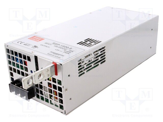 Power supply: switched-mode; modular; 1200W; 5VDC; 278x127x83.5mm