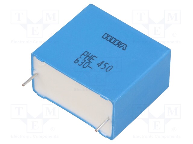 Capacitor: polypropylene; 1uF; 27.5mm; ±5%; 31.7x17.5x28mm; 630VDC