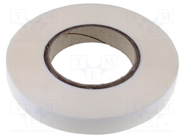 Tape: fixing; W: 19mm; L: 50m; D: 0.13mm; V: double-sided; acrylic