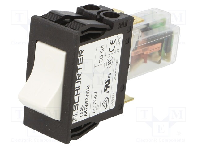 Circuit breaker; Urated: 240VAC; 60VDC; 16A; Poles no: 2; 35g