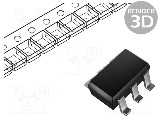 Transistor: P-MOSFET; unipolar; -60V; -1A; 0.5W; SC70-6