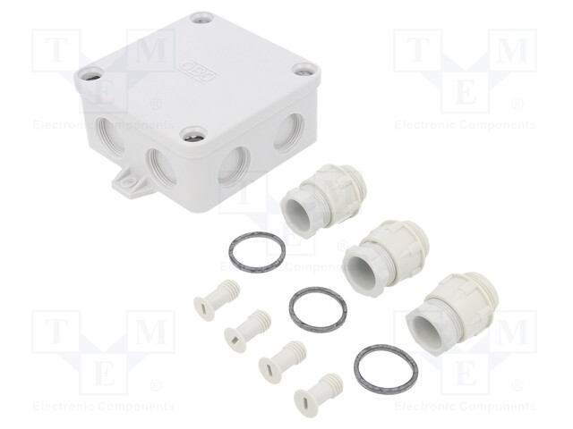 Enclosure: junction box; X: 94mm; Y: 94mm; Z: 45mm; duroplast; IP67