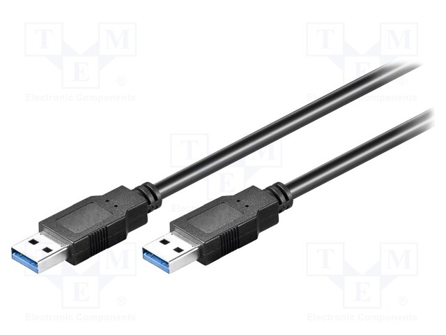 Cable; USB 3.0,connection 1: 1; USB A plug,both sides; 0.5m