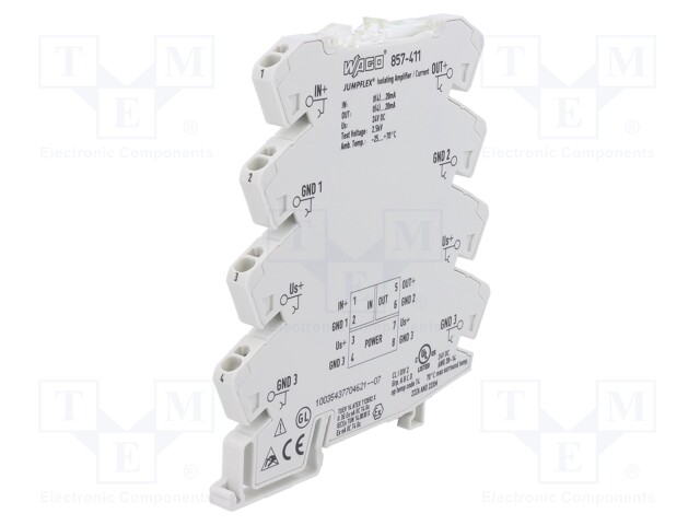 Converter: signal separator/amplifier; DIN; 0÷20mA,4÷20mA; 24VDC