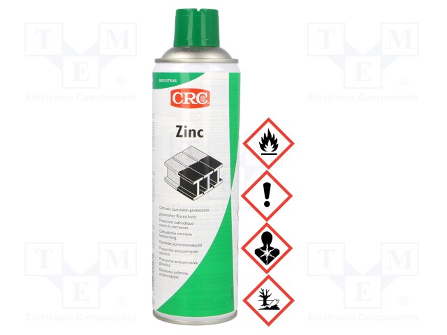 Protective coating; grey; Ingredients: zinc; spray; 500ml; Zinc