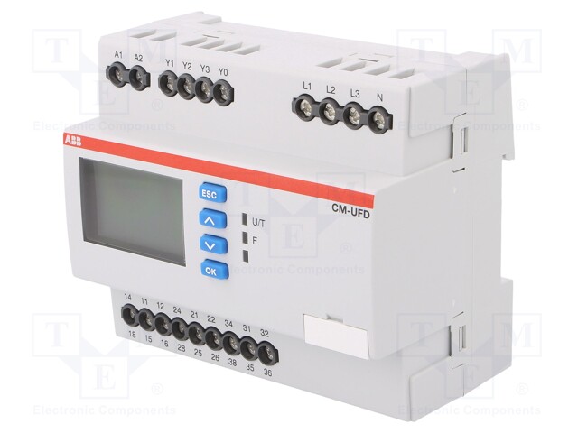 Module: voltage monitoring relay; 24÷240VAC; DIN; 3x SPDT; IP20
