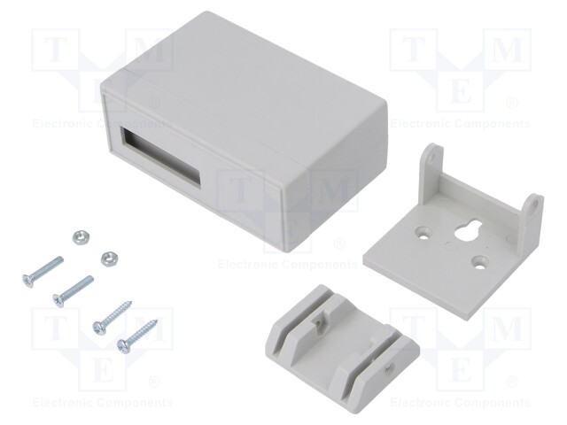 Enclosure: for devices with displays; X: 88mm; Y: 58mm; Z: 34mm; ABS