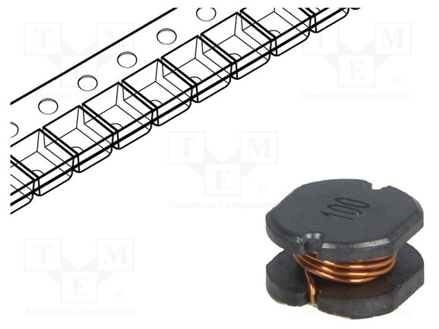 Inductor: wire; SMD; 1005; 10uH; 2.6A; 0.06Ω