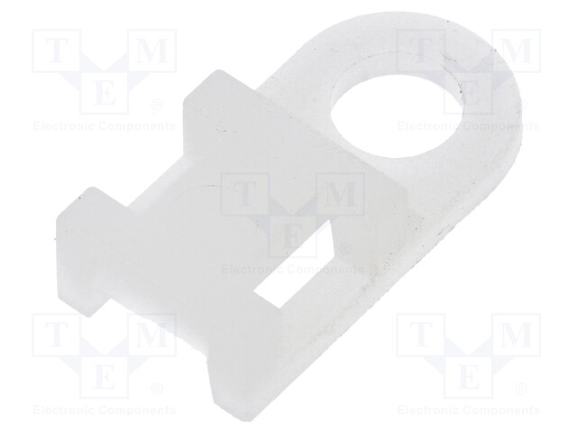 Screw mounted clamp; polyamide; natural; B: 5.5mm; H: 5mm; L: 190mm