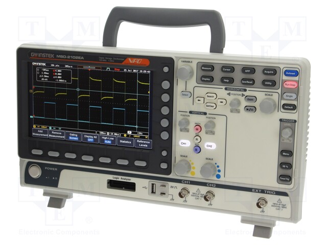 Oscilloscope: mixed signal; Band: ≤100MHz; Channels: 2; 10Mpts