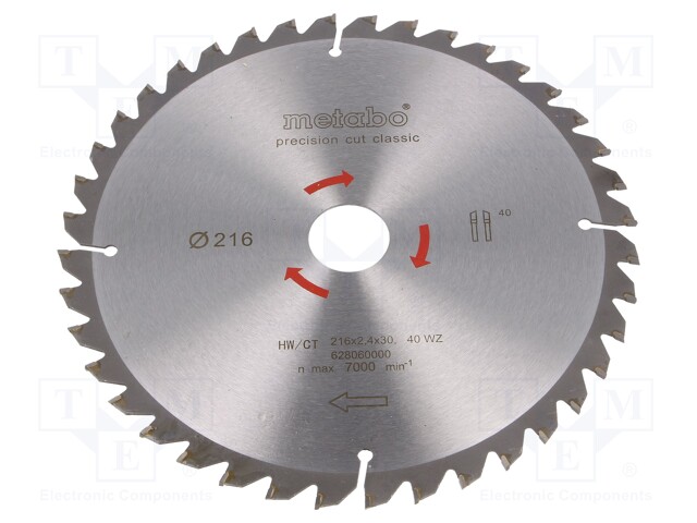 Circular saw; Ø: 216mm; KGS 216 M,KGSV 216 M,KGSV 72 Xact; HW/CT