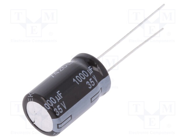 Capacitor: electrolytic; low impedance; THT; 1000uF; 35VDC; ±20%