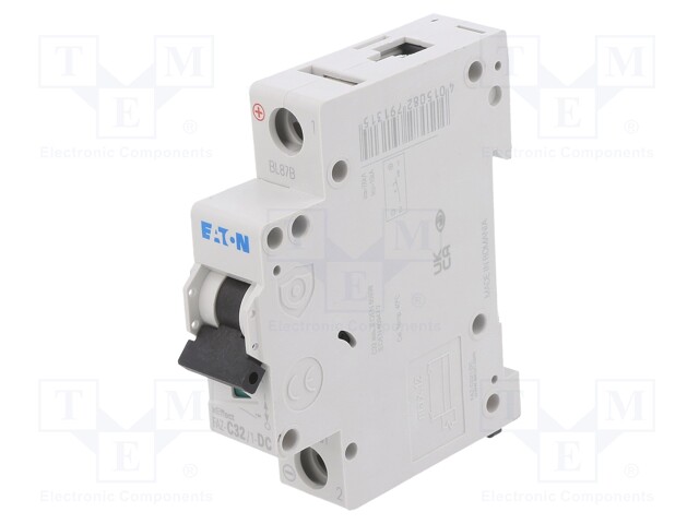 Circuit breaker; 250VDC; Inom: 32A; Poles: 1; DIN; Charact: C; 10kA