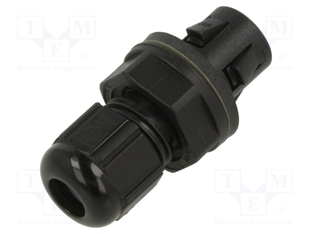 Cable gland; IP68; Mat: polyamide; black; push-in