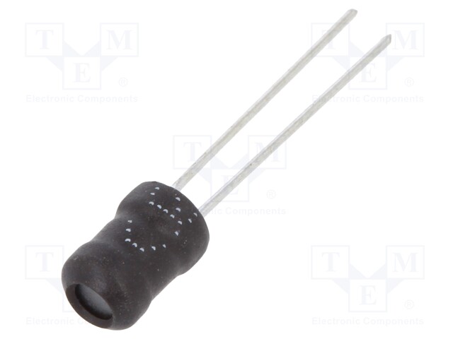 Inductor: wire; THT; 220uH; Ioper: 400mA; 1.67Ω; ±10%; Ø5.5x7.5mm