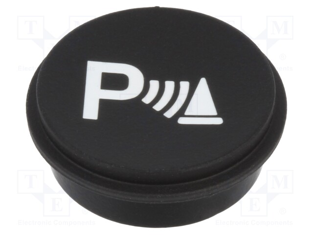 Button; Ø21mm; Pushbutton: round; black; 09