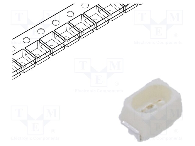 LED; SMD; green; 285÷565mcd; 2.2x1.4x1.35mm; 130°; 2.7÷3.7V; 20mA