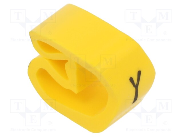 Markers for cables and wires; Label symbol: Y; 8÷16mm; PVC; PA