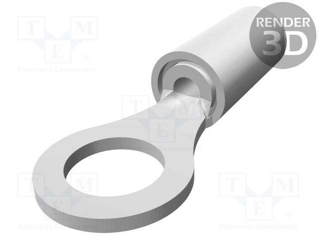 Ring terminal; Ø: 5mm; 0.26÷1.65mm2; crimped; for cable; insulated