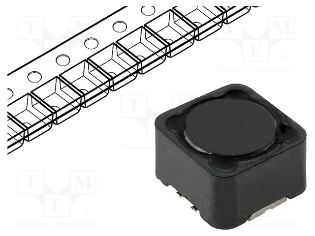 Inductor: wire; SMD; 180uH; 2A; 209mΩ; 12x12x10mm; ±20%; -40÷85°C