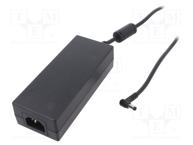 Power supply: switched-mode; 18VDC; 5.56A; Out: 5,5/2,1; 100W; 89%