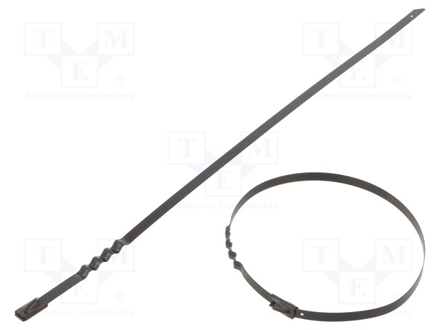 Cable tie; L: 260mm; W: 4.6mm; stainless steel AISI 304; 445N