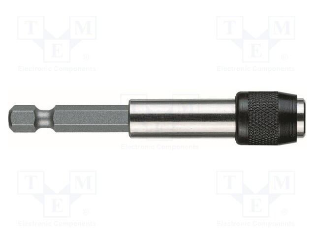 Holders for screwdriver bits; Socket: 1/4"; Overall len: 79mm