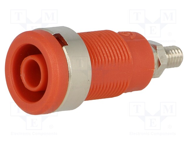 Socket; 4mm banana; 36A; red