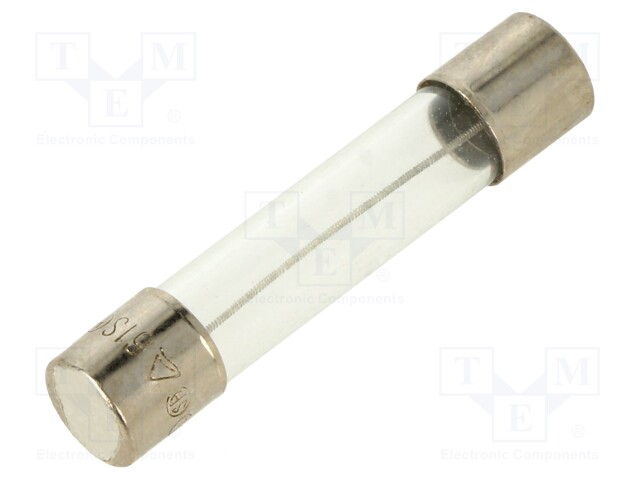 Fuse: fuse; 200mA; 250VAC; glass; 6.35x31.8mm; brass; nickel plated