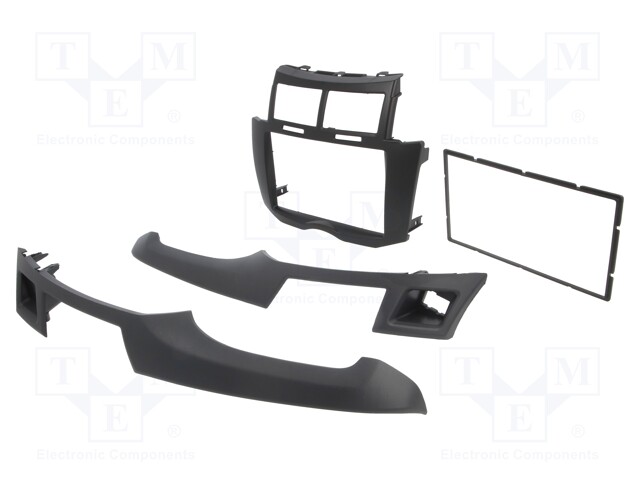 Radio mounting frame; Toyota; 2 DIN; black