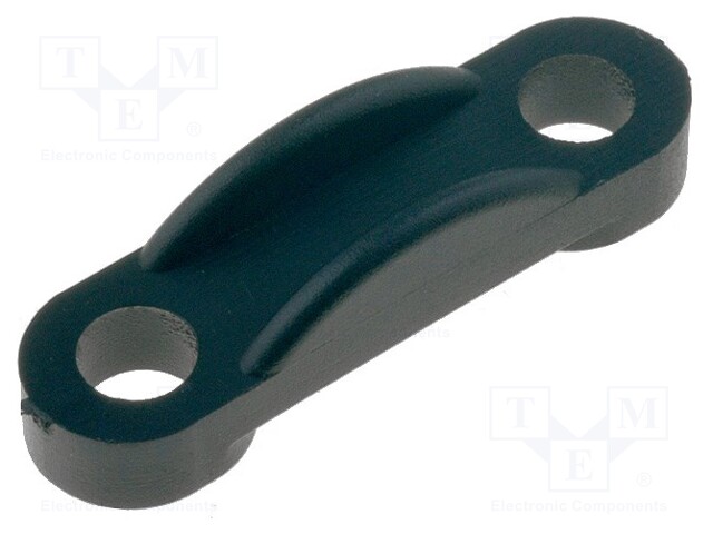 Screw mounted clamp; polyamide; black; UL94V-2; Ømount.hole: 3mm