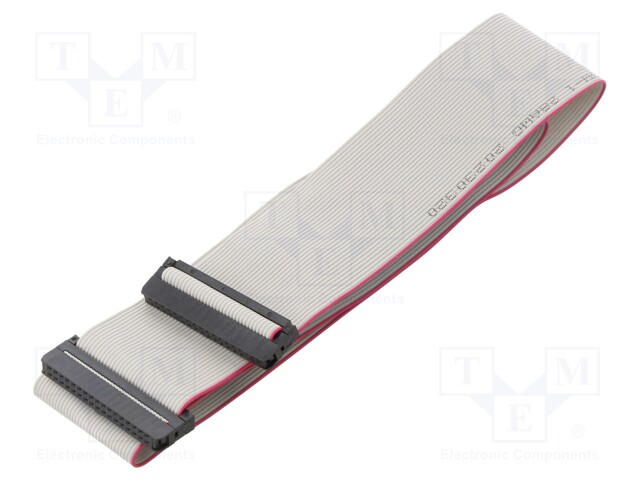 Ribbon cable with IDC connectors; 34x28AWG; Cable ph: 1mm; 0.6m