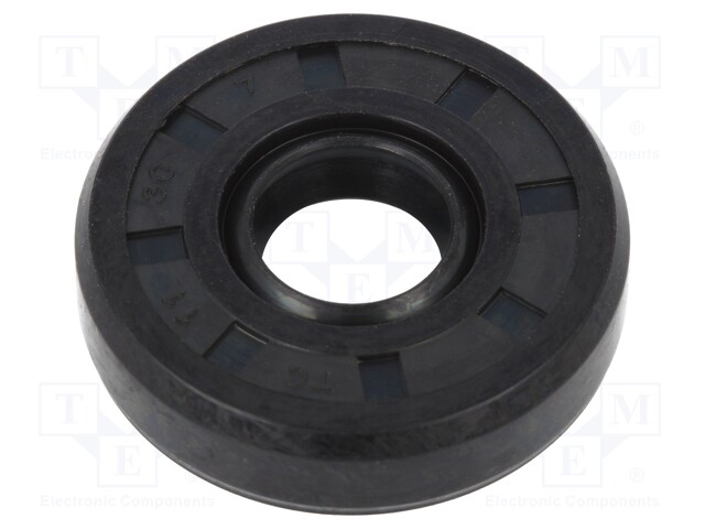 Oil seal; NBR; D: 7mm; -40÷100°C; Shore hardness: 70; Øhole: 30mm