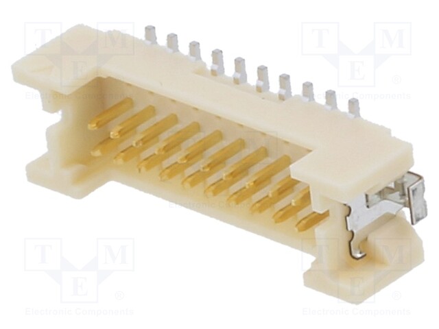 Socket; wire-board; male; DF13; 1.25mm; PIN: 20; SMT; on PCBs