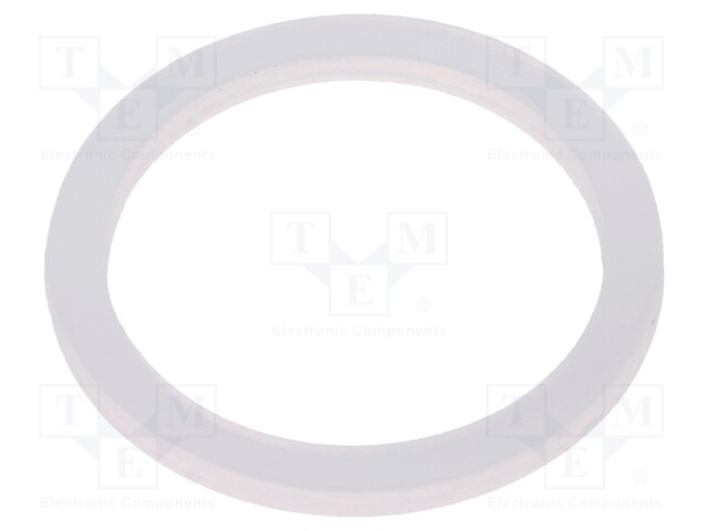 Gasket; polyetylene; D: 2mm; Øint: 25mm; Øout: 31mm; M25; -30÷70°C