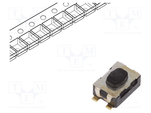 Microswitch TACT; SPST-NO; Pos: 2; 0.05A/32VDC; SMT; none; 2N; 1.9mm