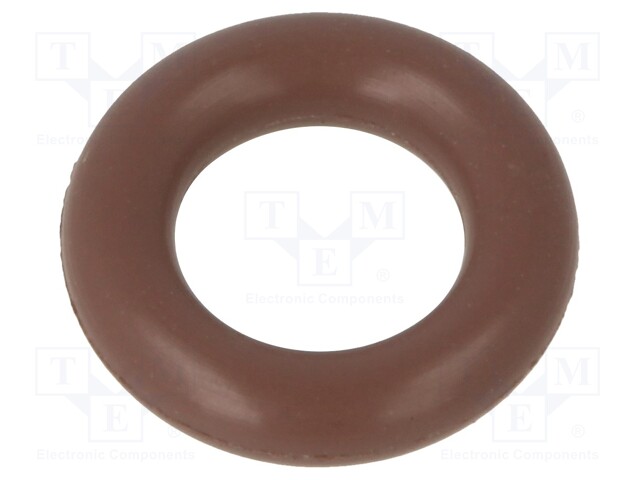 O-ring gasket; FPM; D: 2mm; Øint: 5mm; brown; -20÷200°C