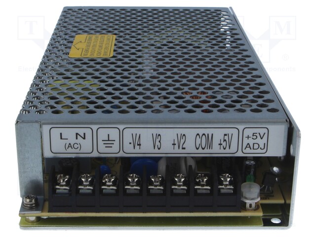 Power supply: switched-mode; modular; 123W; 5VDC; 199x98x38mm